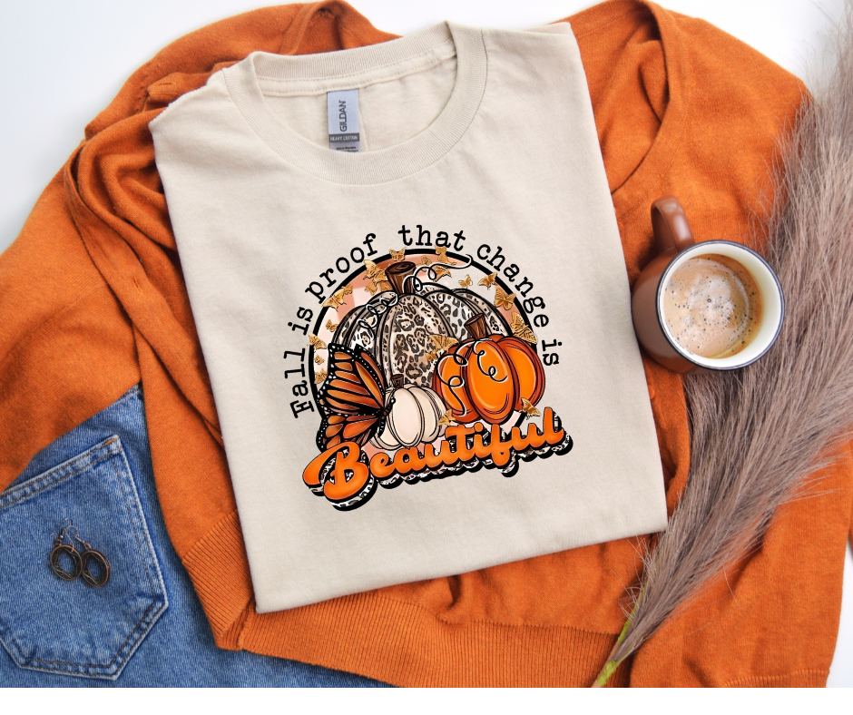 "Change Is Beautiful" Short Sleeve Tshirt