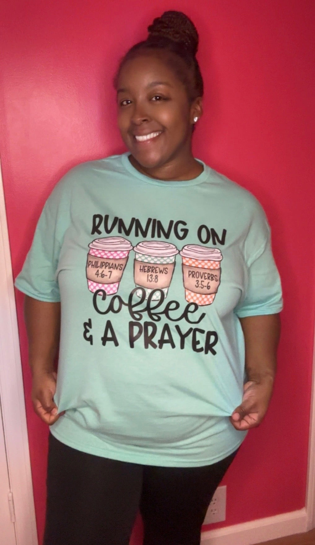 Running On Coffee & A Prayer Tshirt